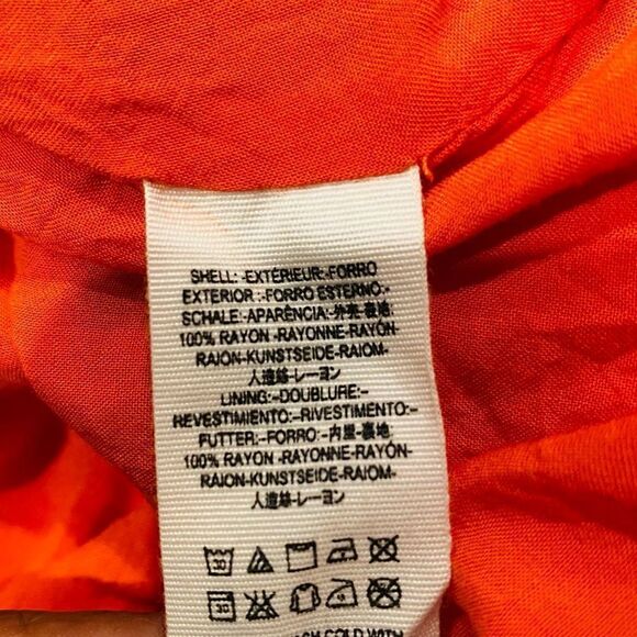 Free People Greatest Day Orange Floral Smocked Minidress Size XS - Picture 5 of 7